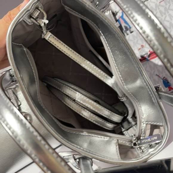 Michael Kors Jet Set Girls XS Convertible Satchel Bright White - Picture 9 of 16